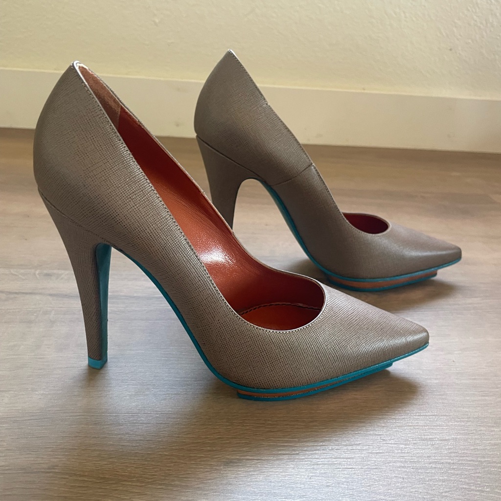 Missoni Taupe Pointed Heels